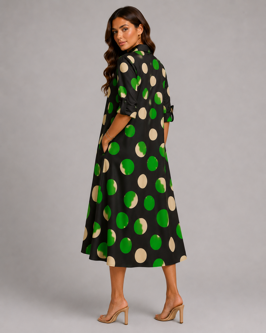 NAOMI - VESTIDO MIDI ELEGANTE