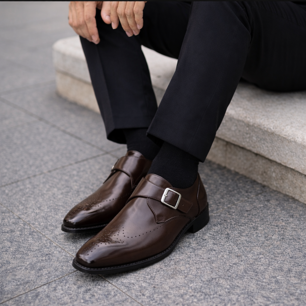 Zapatos Monk Strap Ashford Puntera Perforada