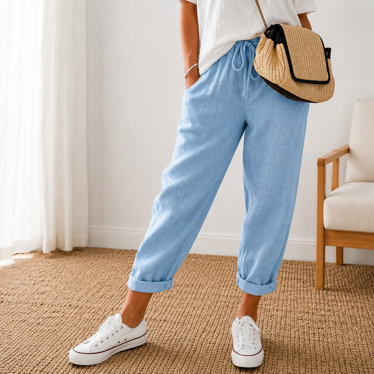 LINAE - PANTALÓN CASUAL CÓMODO