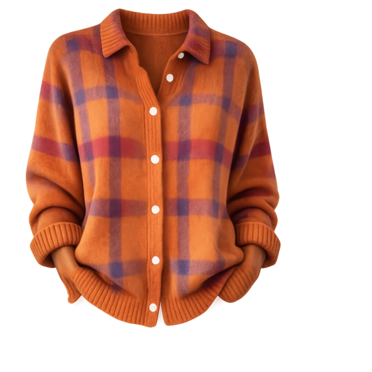 Cárdigan Chloe de Cuadros - Elegancia Casual