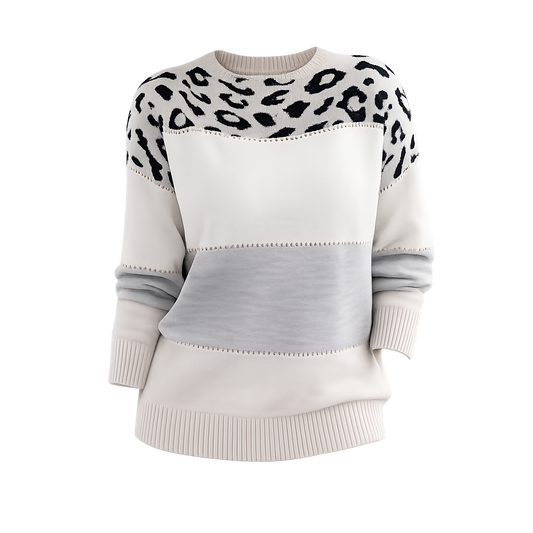 Jersey Sienna - Leopardo Elegancia