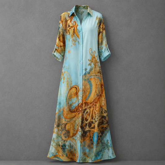 SERENA - VESTIDO CHEMISIER MEDITERRÁNEO
