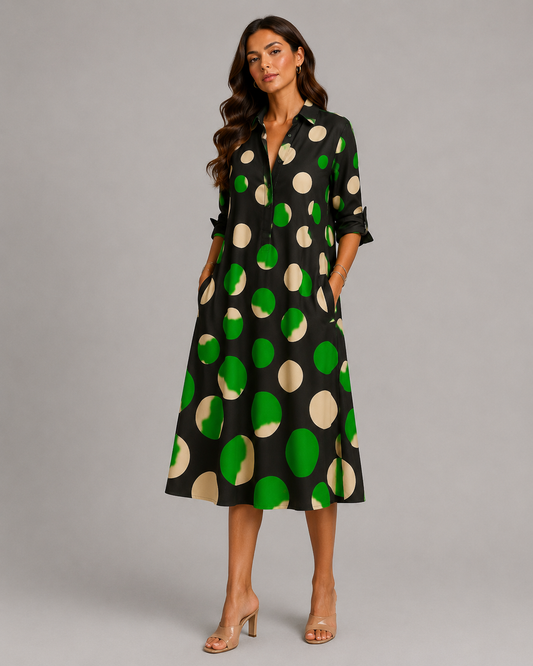 NAOMI - VESTIDO MIDI ELEGANTE