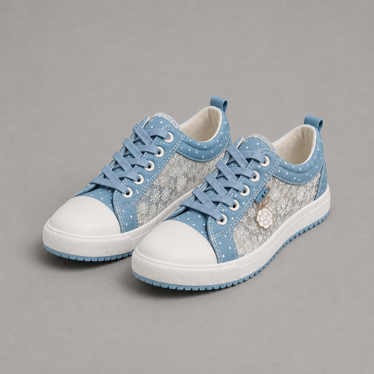 CARO - ZAPATILLA ELEGANTE CON DETALLES FLORALES