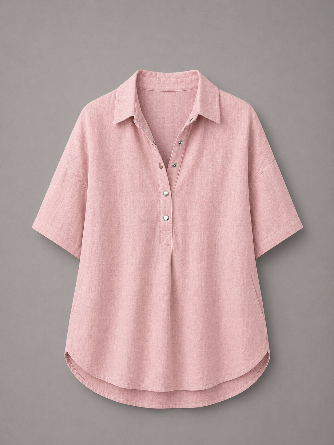 TESSA - BLUSA CON CUELLO Y BOTONES