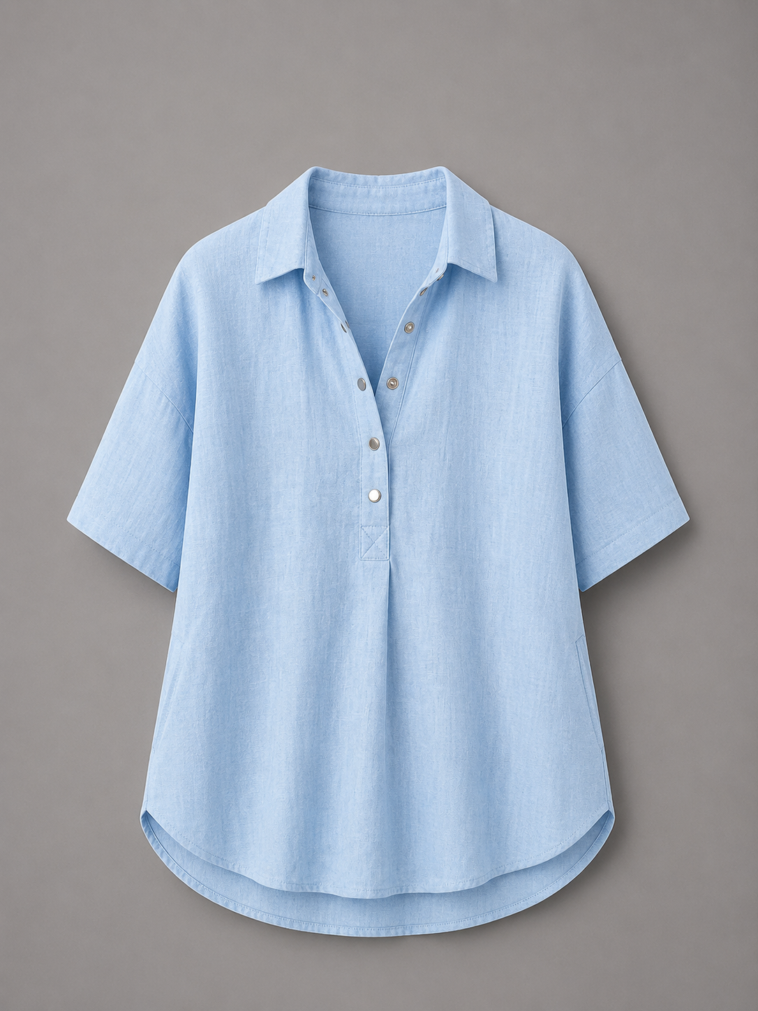 TESSA - BLUSA CON CUELLO Y BOTONES