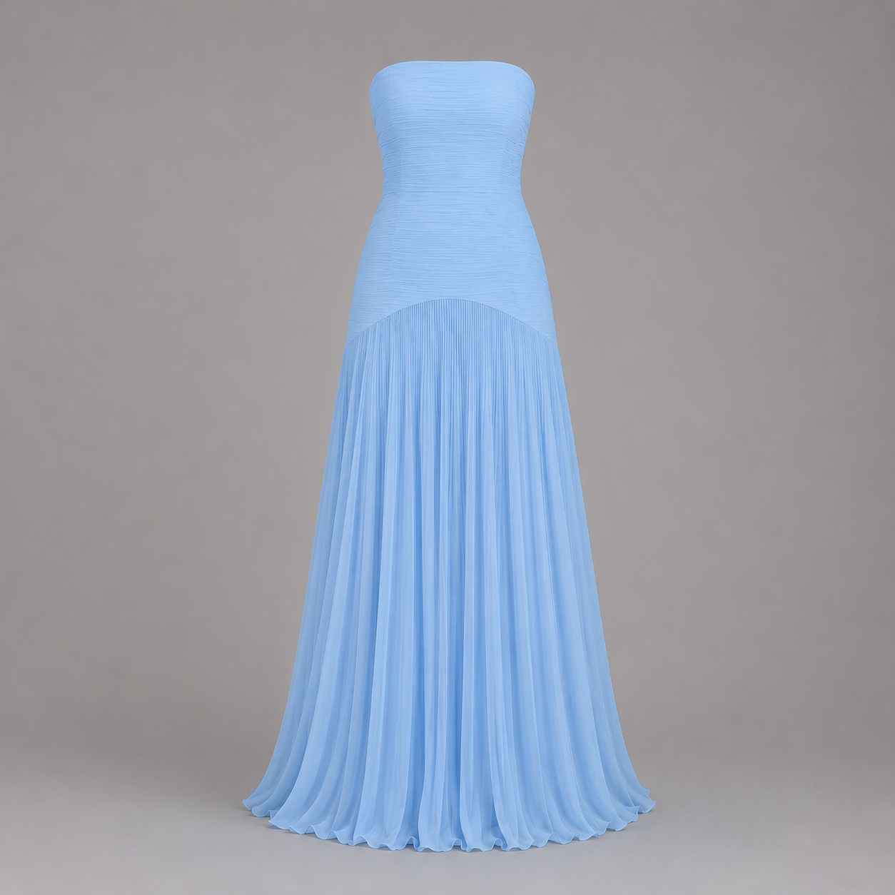 ALMUDENA - VESTIDO ELEGANTE PLISADO