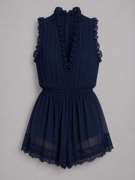 JUMPSUIT - MONO AZUL MARINO CHIFFON