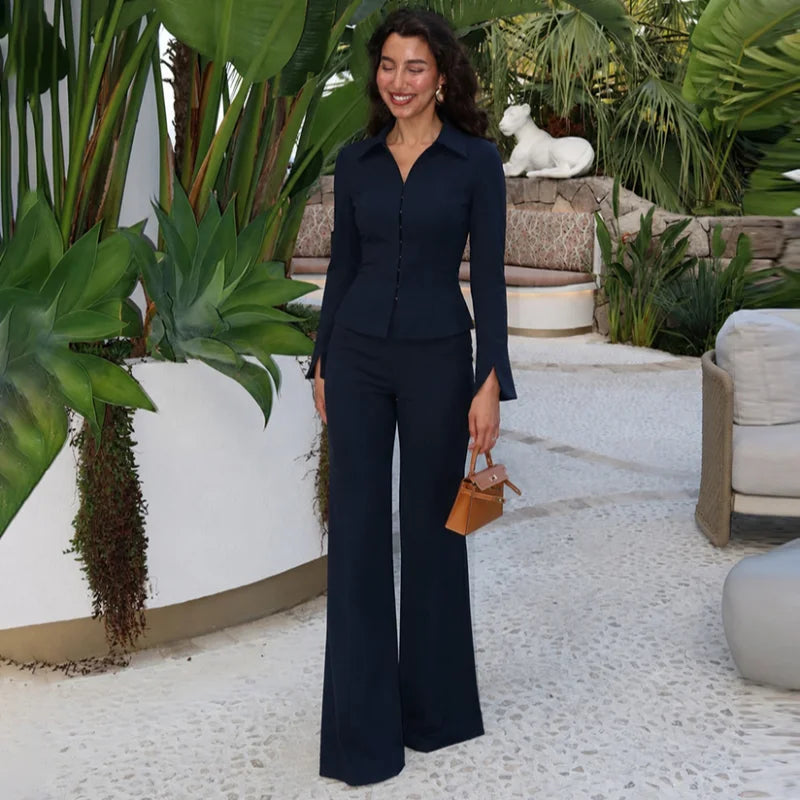 OLGA - CONJUNTO PEPLUM OFICINA
