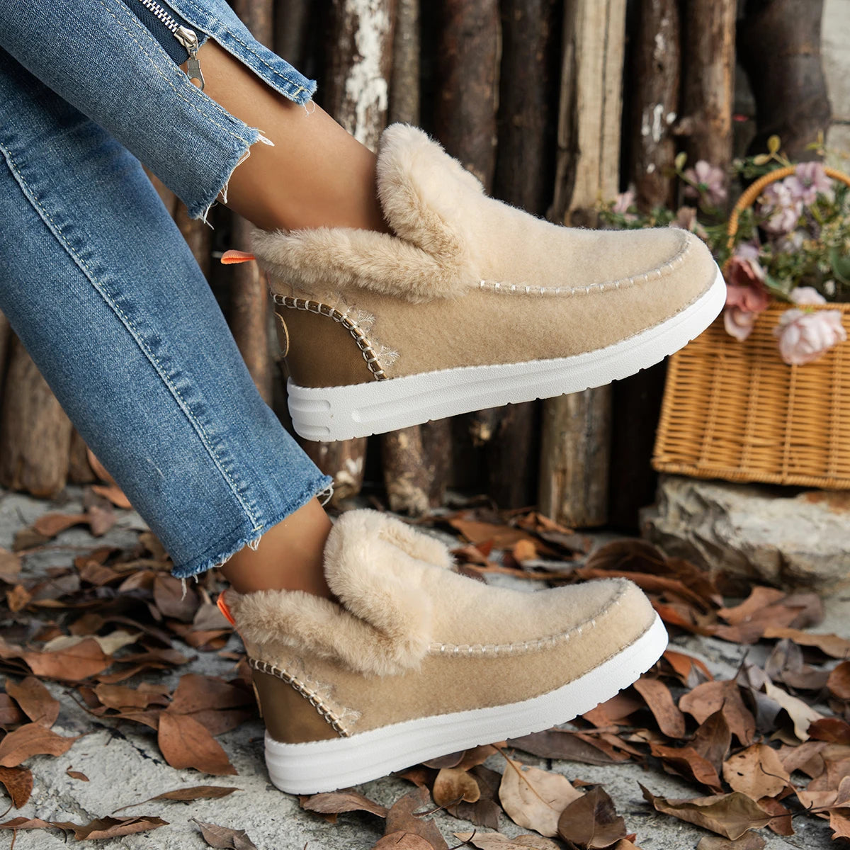 CLARA - BOTIN DE ANTE CON CORDONES