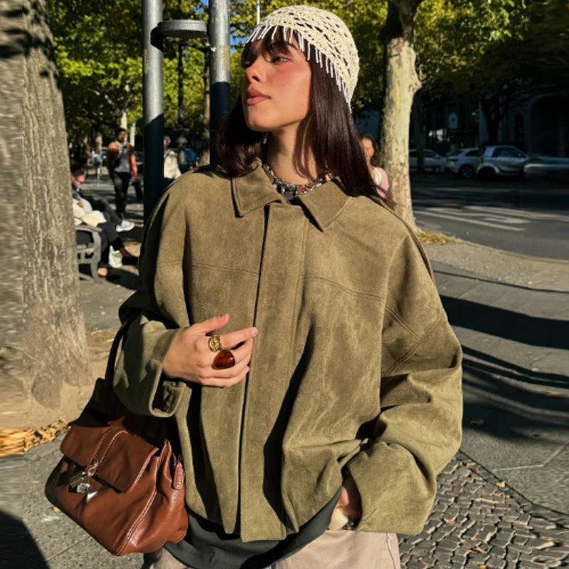MARGA - CHAQUETA BOMBER EFECTO ANTE