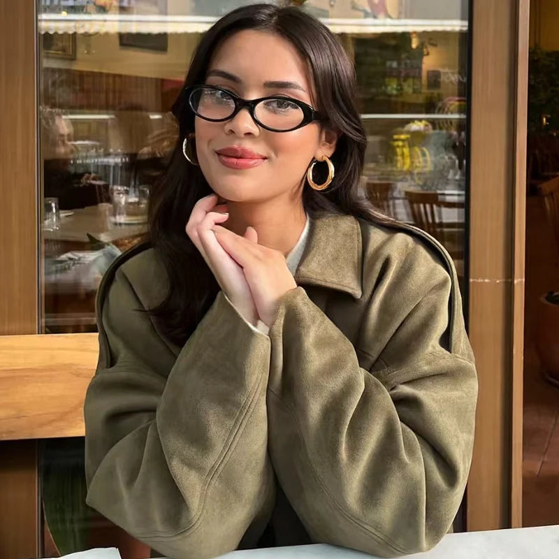 MARGA - CHAQUETA BOMBER EFECTO ANTE