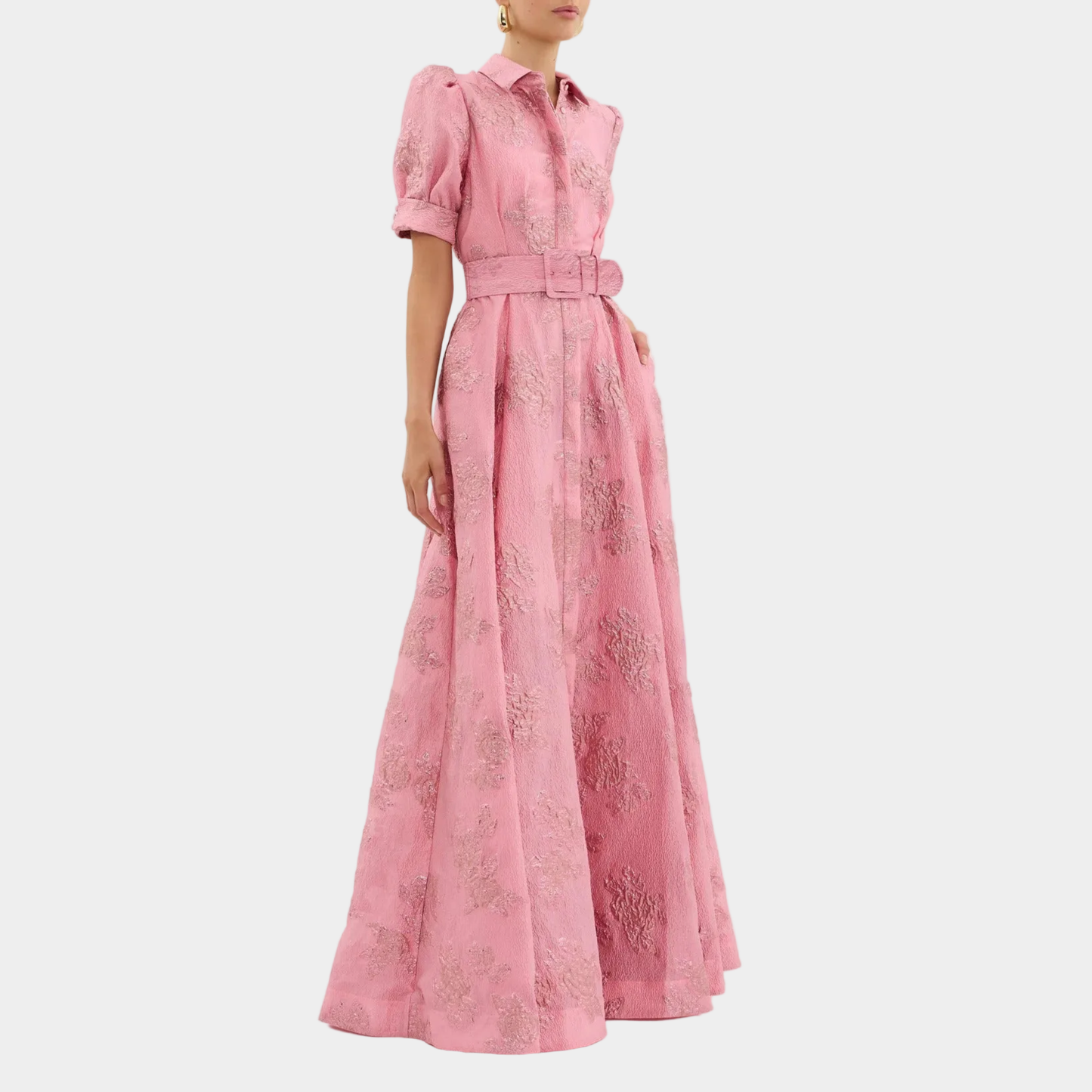 CARLA - VESTIDO DE MANGA ABULLONADA