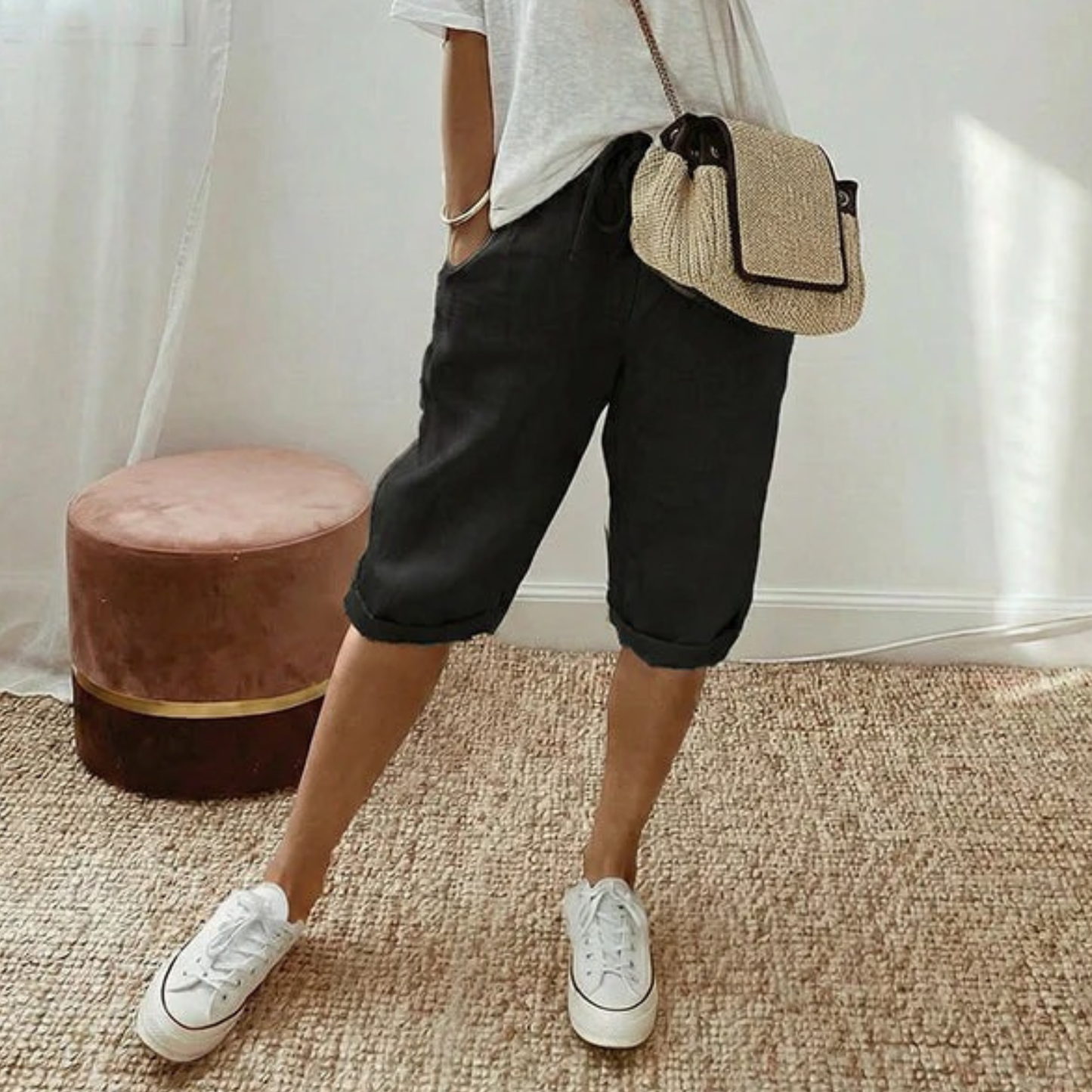 SARA - PANTALONES ALGODÓN Y LINO