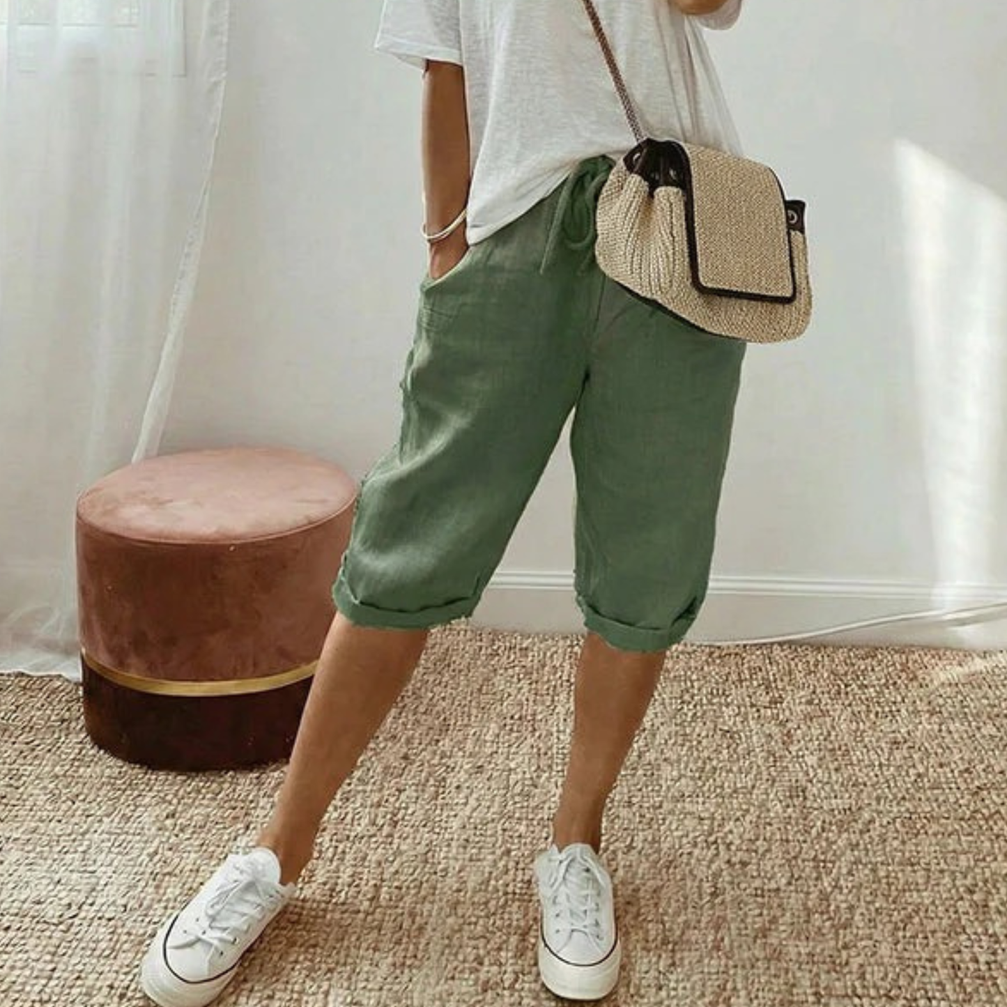 SARA - PANTALONES ALGODÓN Y LINO
