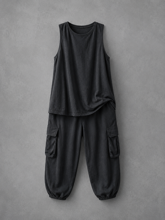 FLORENCIA - CONJUNTO CASUAL CON BOLSILLOS