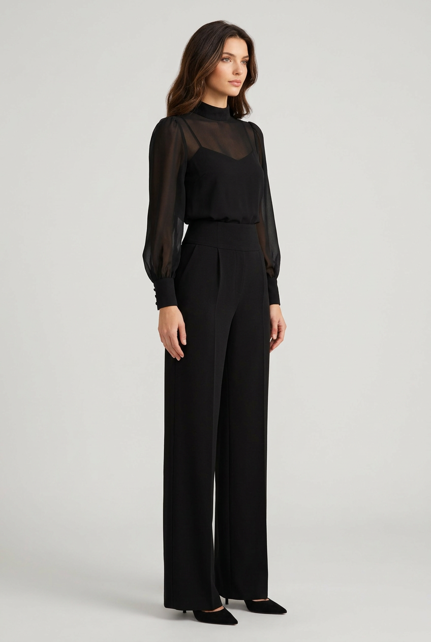 Conjunto EMMA con modelo, pose de tres cuartos