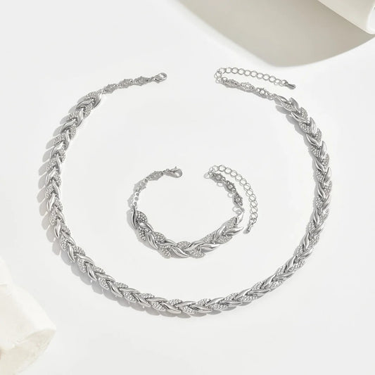 CLAUDIA - COLLAR Y PULSERA CON CRISTALES