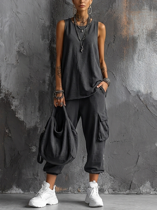 FLORENCIA - CONJUNTO CASUAL CON BOLSILLOS