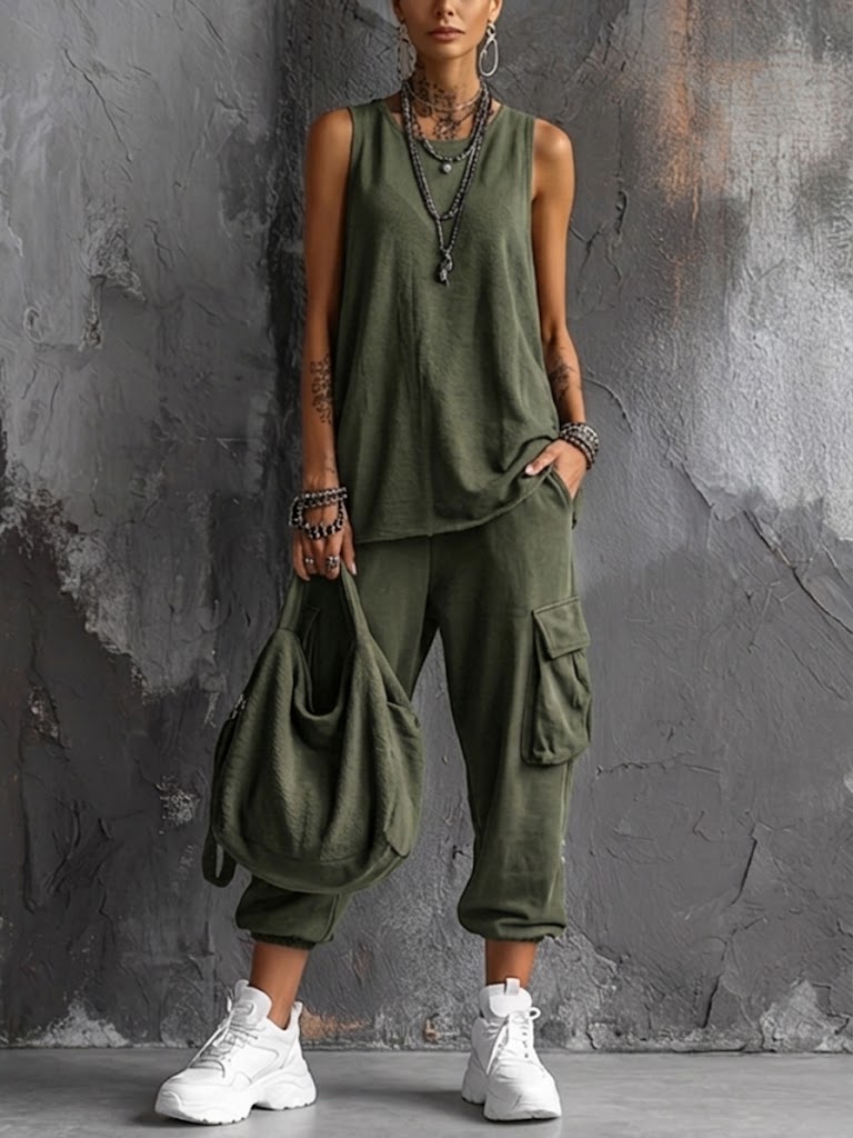 FLORENCIA - CONJUNTO CASUAL CON BOLSILLOS