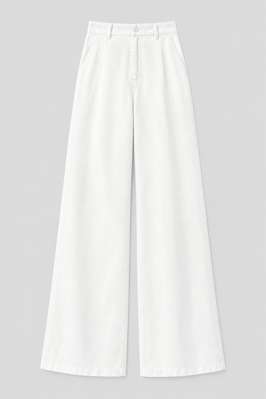 ITZIAR - PANTALÓN ANCHO BLANCO