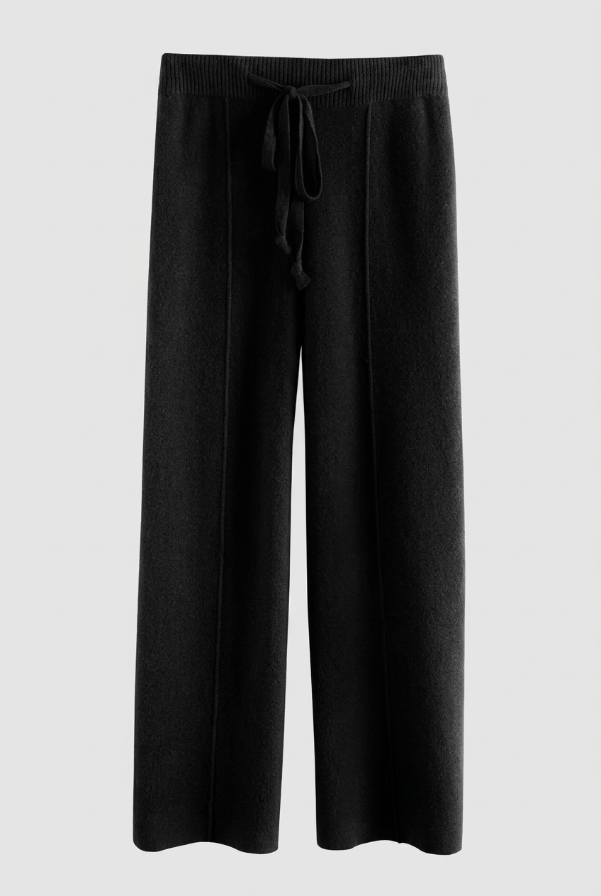 Pantalón negro con fondo gris