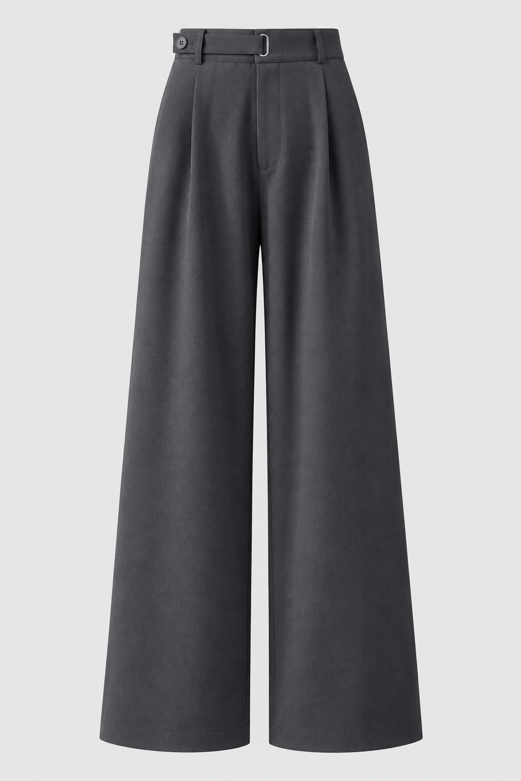 Pantalón VERÓNICA gris con botón lateral