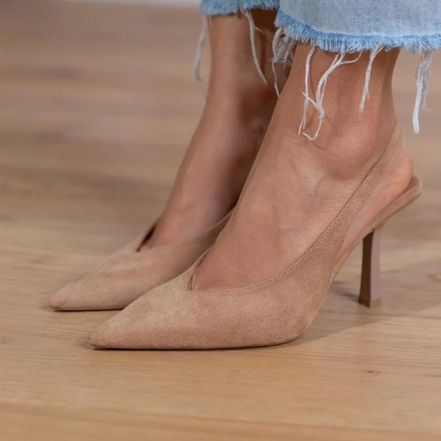 MARLENA - TACONES BAJOS NUDE
