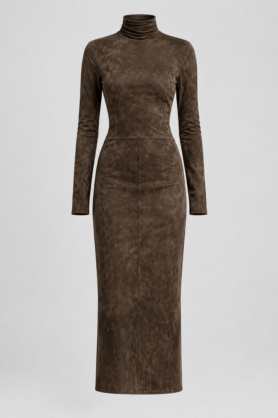 LORENA - VESTIDO DE ANTE CUELLO ALTO