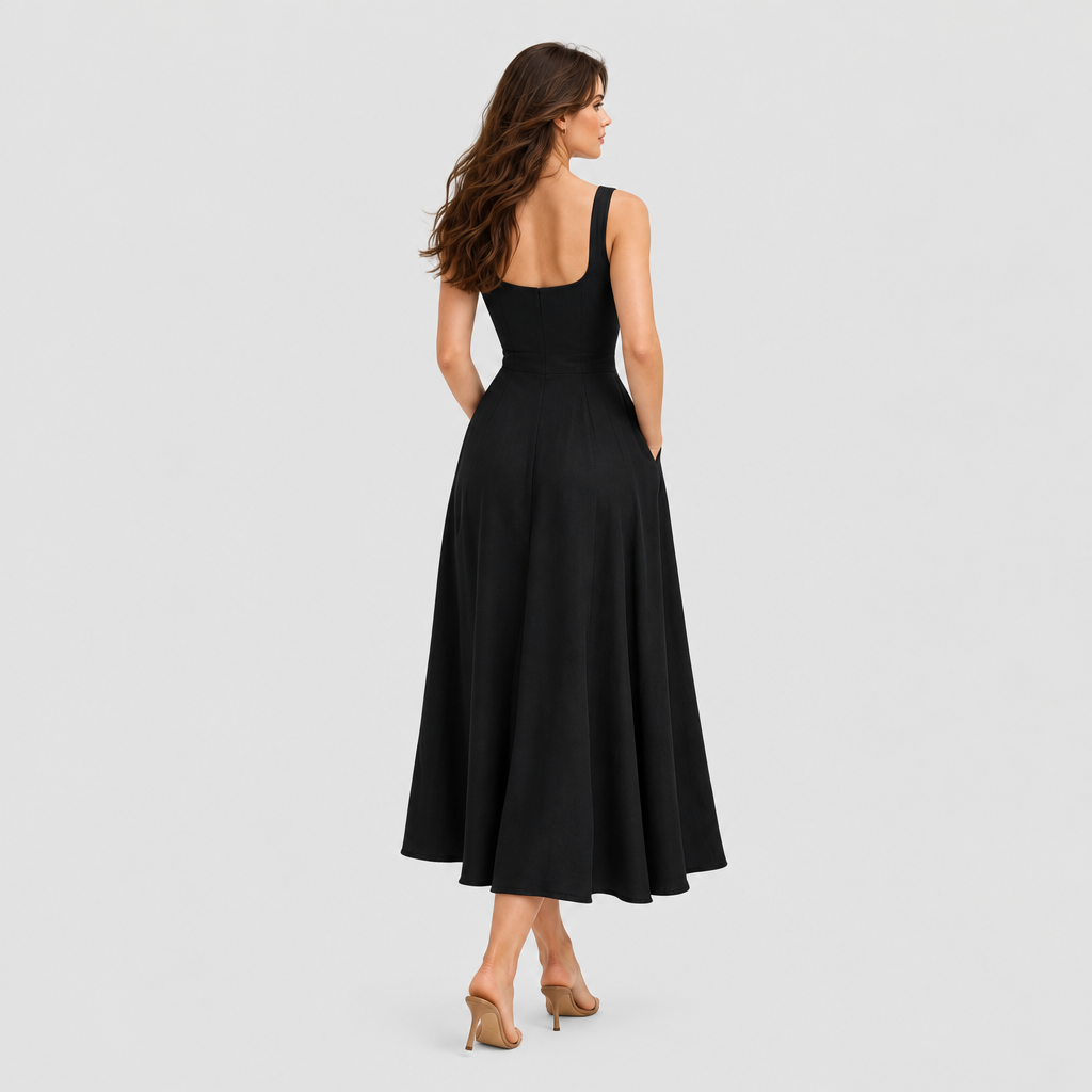 Vestido MELISA con modelo de espalda