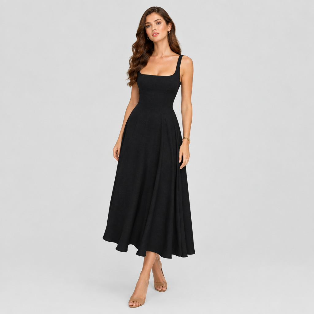 Vestido MELISA con modelo de frente