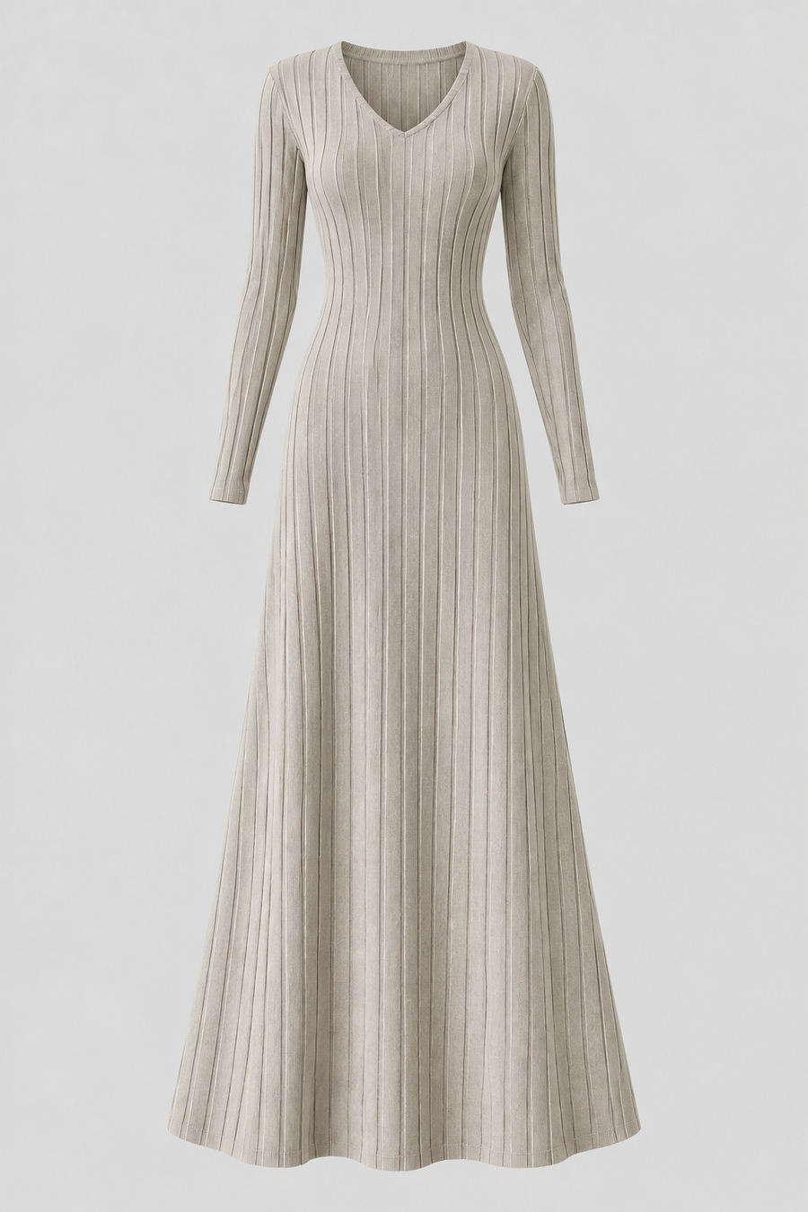 MILAGROS - VESTIDO DE PUNTO PLISADO