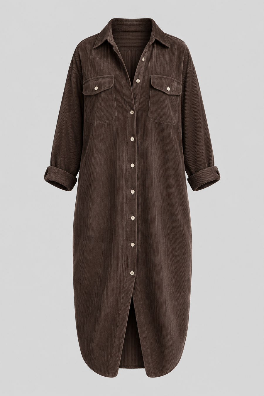 TRINIDAD - VESTIDO CAMISERO DE PANA