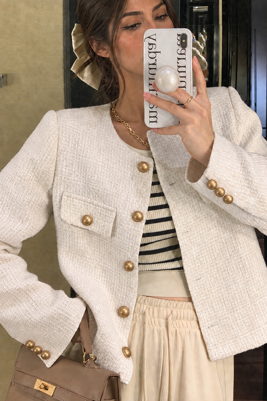 VICTORIA - CHAQUETA TWEED BOTONES DORADOS