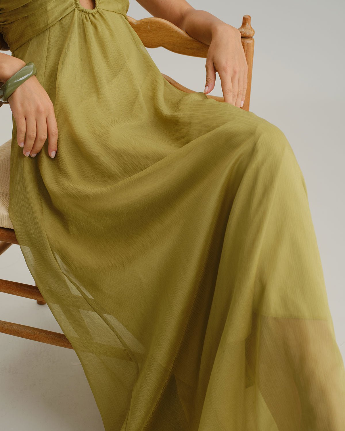 ZARA - VESTIDO MAXI DRAPEADO - Vestido - Elira Moore