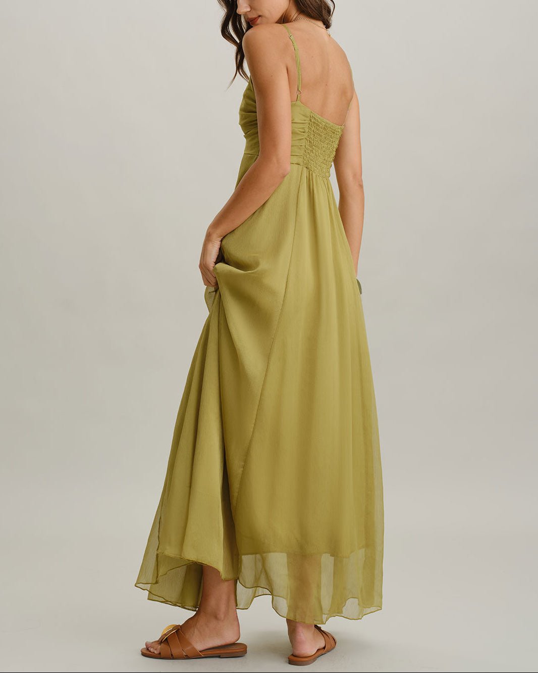 ZARA - VESTIDO MAXI DRAPEADO - Vestido - Elira Moore